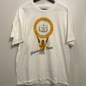 90s NAACP “Securing the Future” Black Pride History White Graphic Tshirt L 22x28